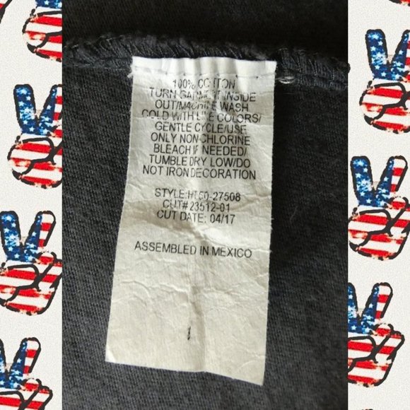 Lyrix Everyday People Patriotic Peace Sign Tank - Picture 8 of 8